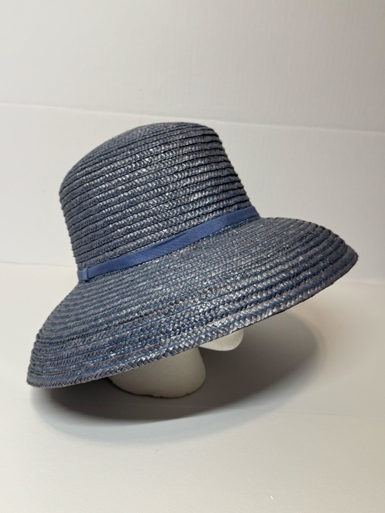 Betmar New York Blue Straw Wide Brim Sun Hat Elegant Summer Resort Hat main image 4